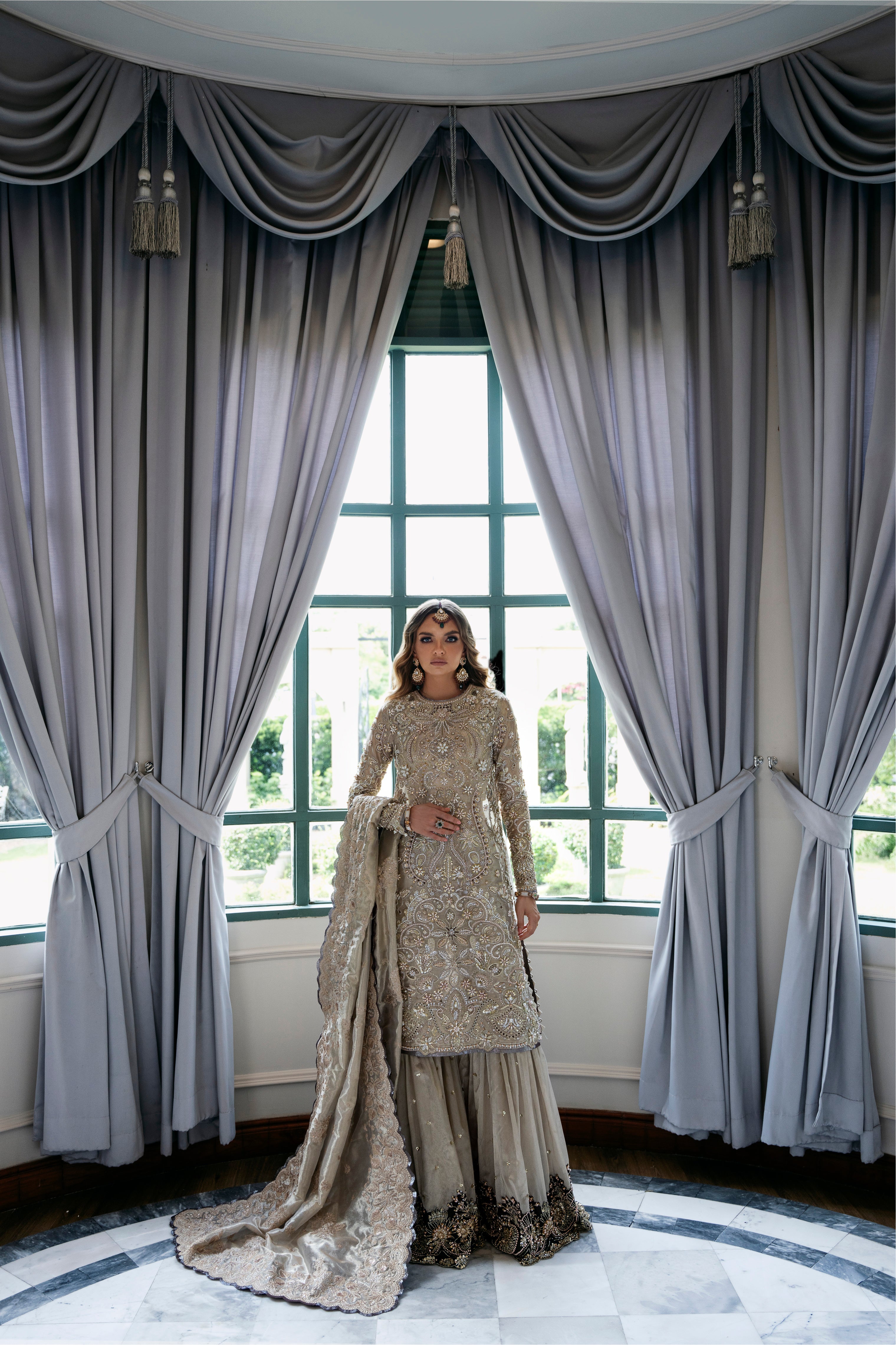 MYSIE BY TAHIRA - Formal Wear For Women - LUXE FORMALS - PAKISTANI FORMAL DRESSES - ALARA25