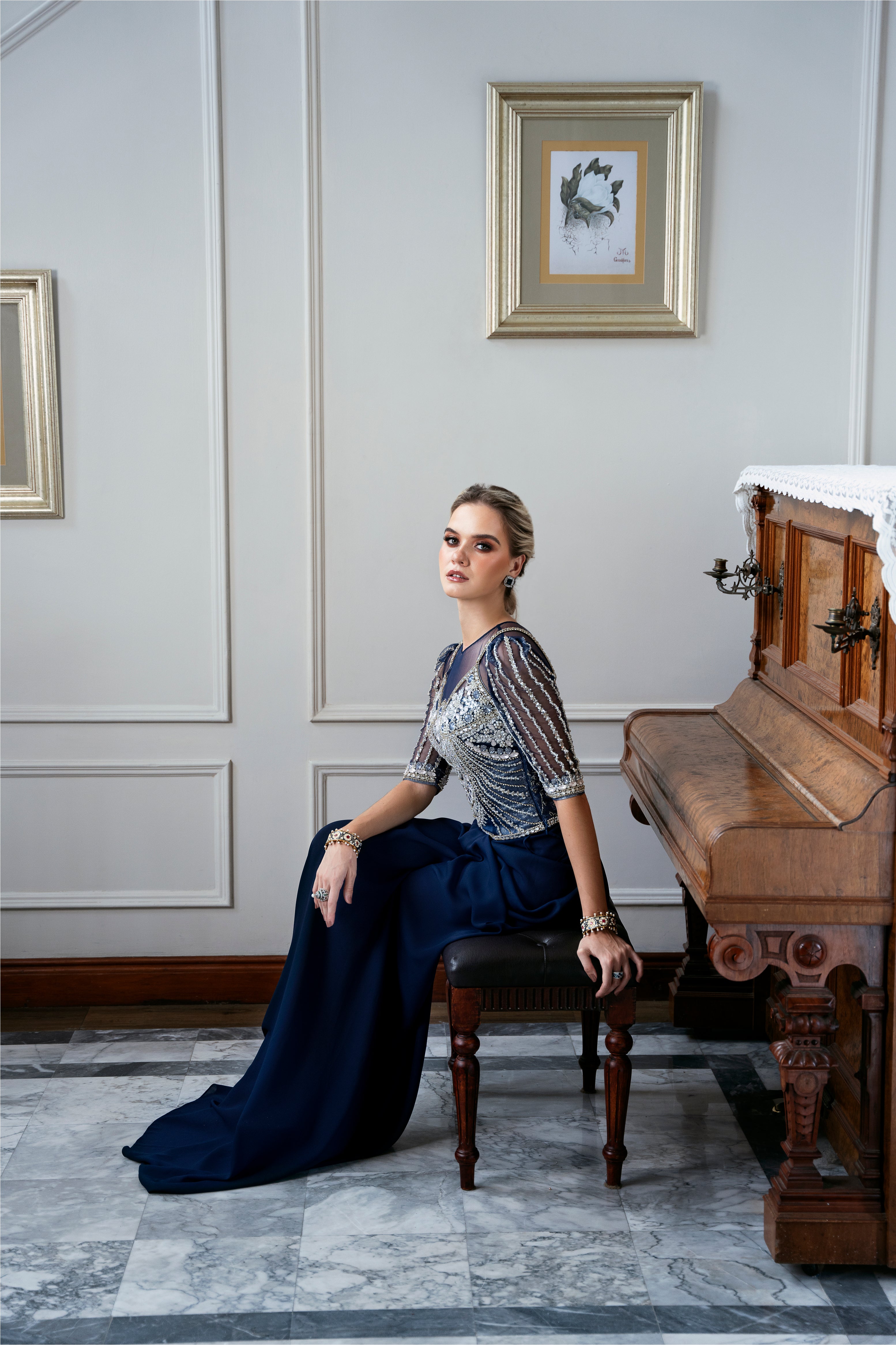 MYSIE BY TAHIRA - Formal Wear For Women - LUXE FORMALS - PAKISTANI FORMAL DRESSES - ALARA25