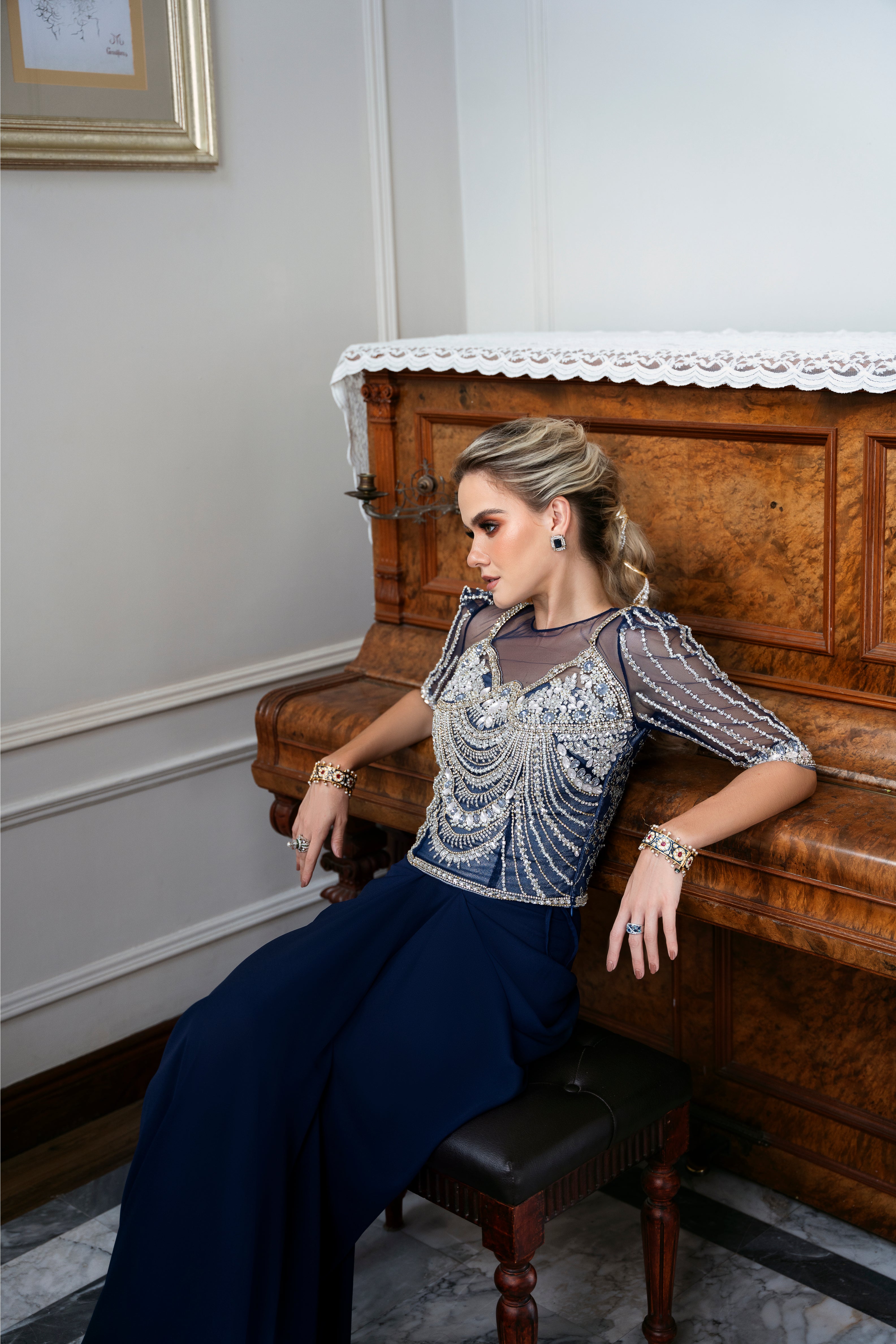 MYSIE BY TAHIRA - Formal Wear For Women - LUXE FORMALS - PAKISTANI FORMAL DRESSES - ALARA25