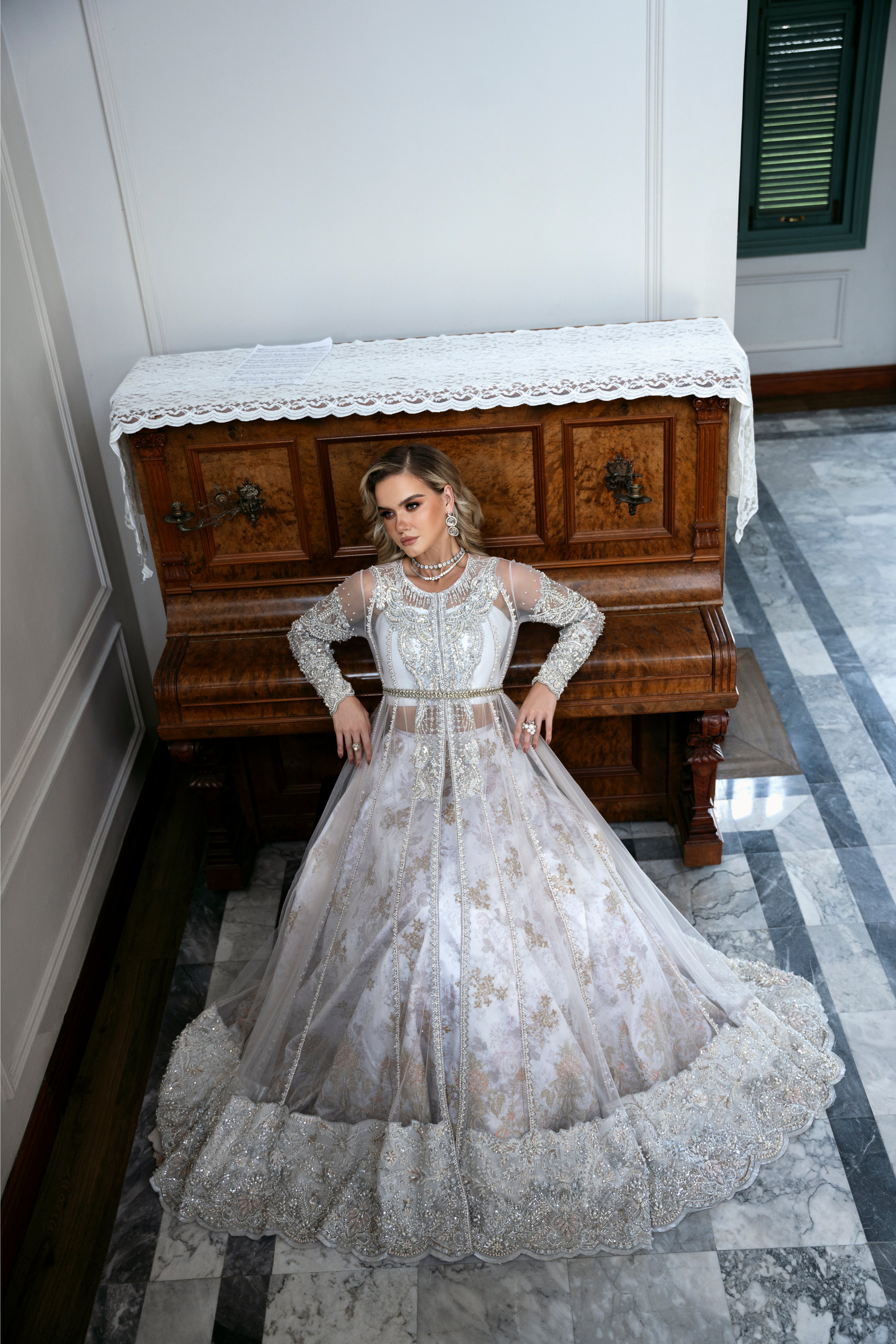 MYSIE BY TAHIRA - Formal Wear For Women - LUXE FORMALS - PAKISTANI FORMAL DRESSES - ALARA25