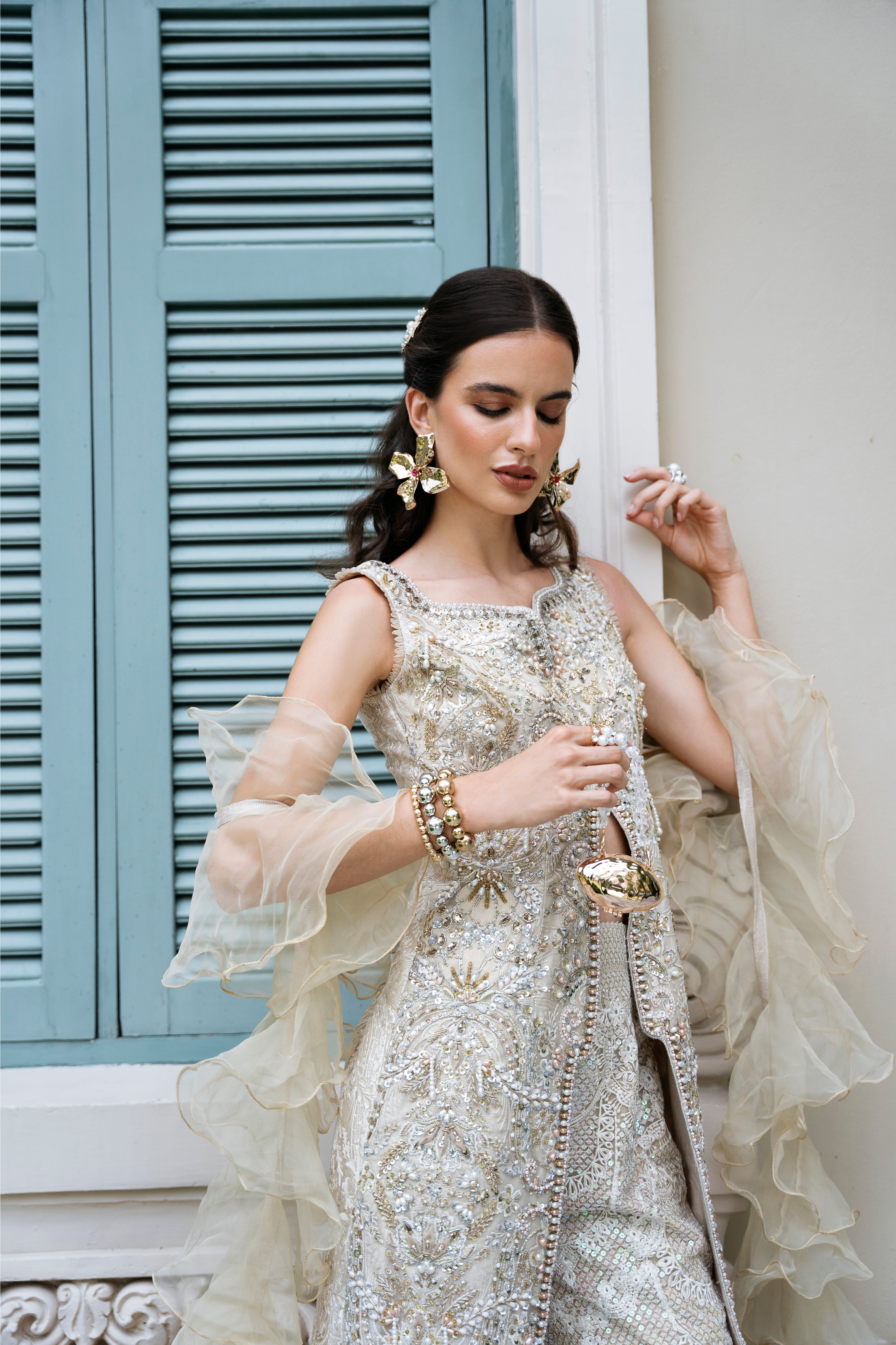 MYSIE BY TAHIRA - Formal Wear For Women - LUXE FORMALS - PAKISTANI FORMAL DRESSES - ALARA25
