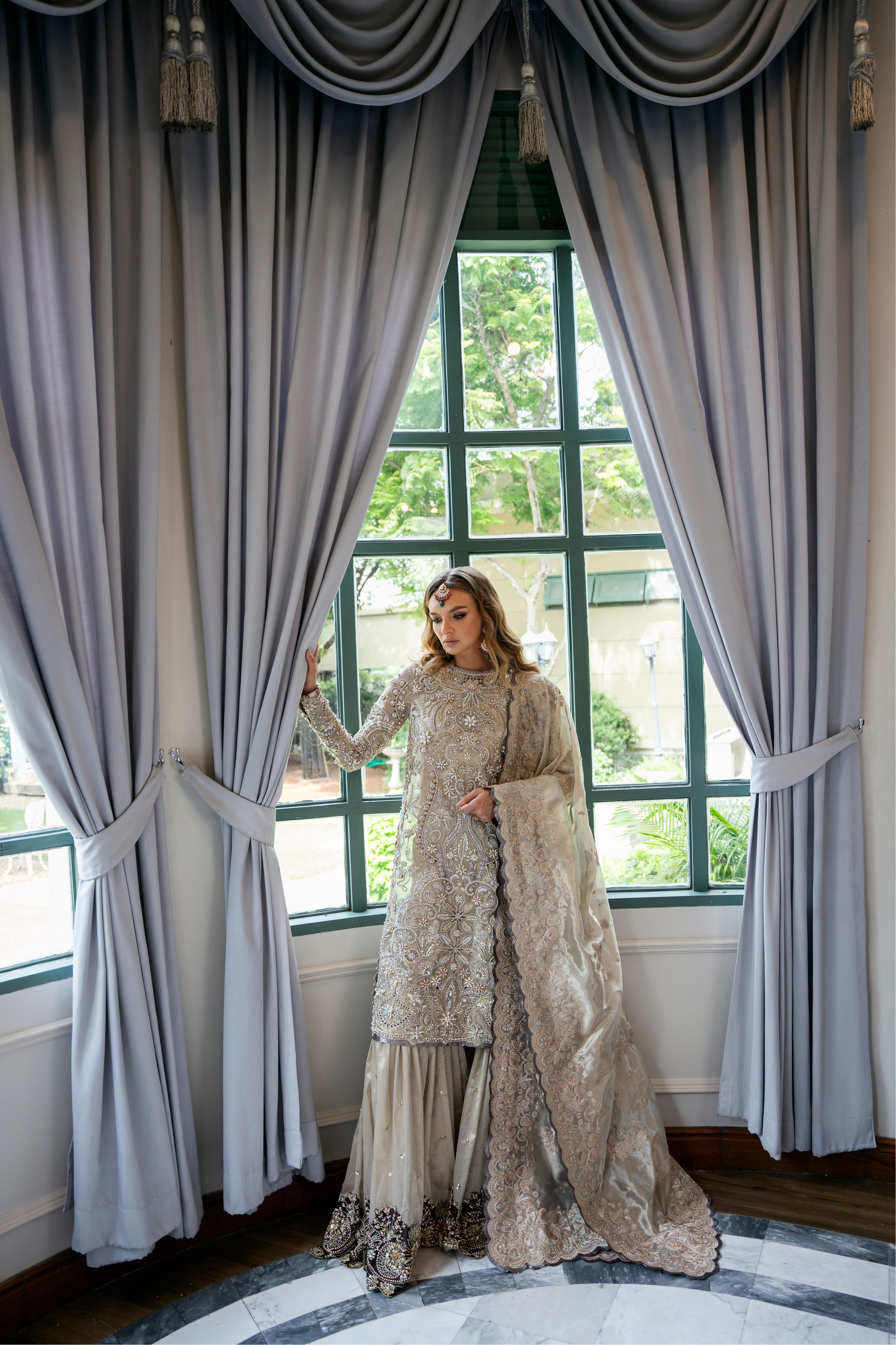 MYSIE BY TAHIRA - Formal Wear For Women - LUXE FORMALS - PAKISTANI FORMAL DRESSES - ALARA25