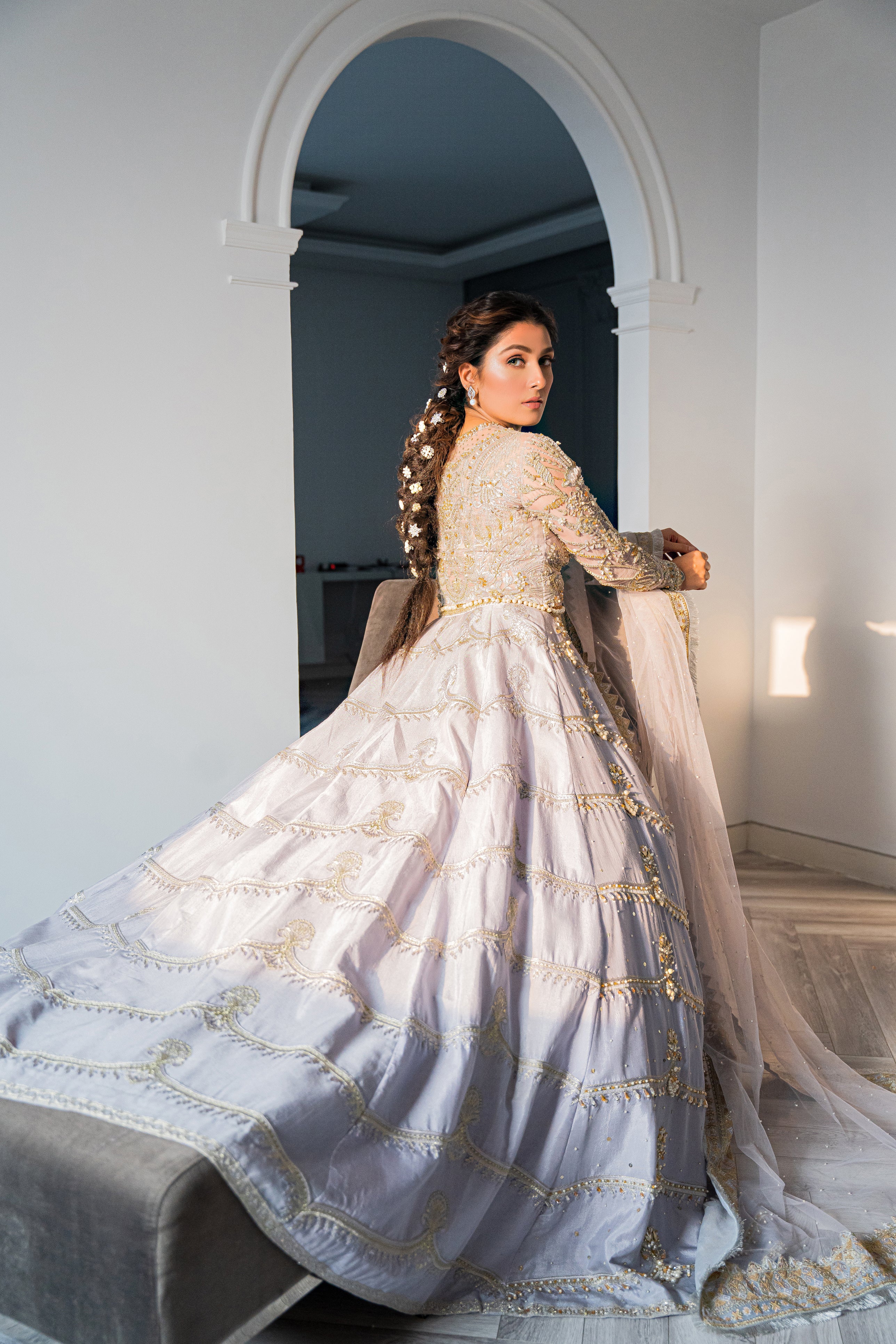 mahira khan wedding dress designer Which designer is behind Mahira Khan's exquisite wedding dress?