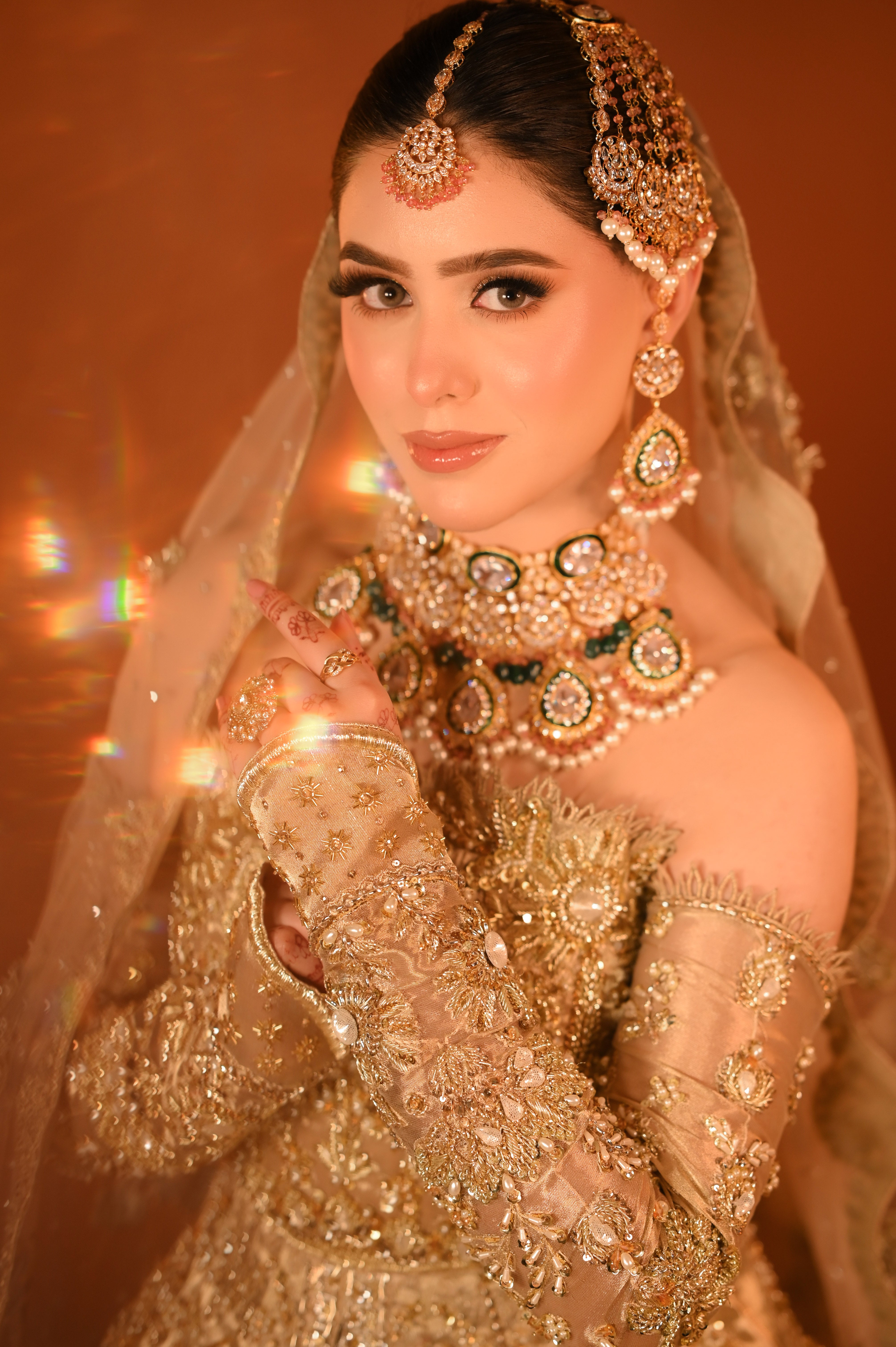 orange dress makeup pakistani Orange Dress With Makeup